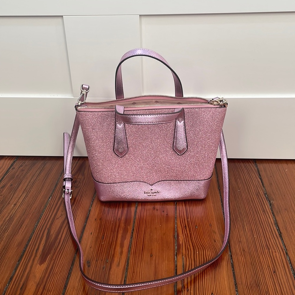 Kate Spade Glitter Pink crossbody bag